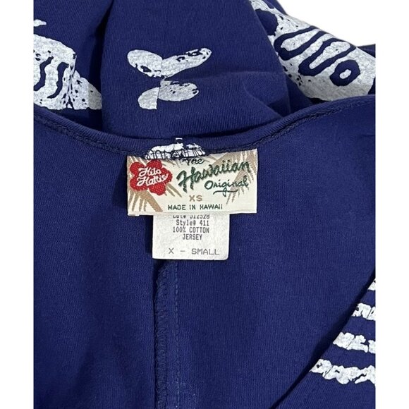 Hilo Hattie Hawaiian Sleeveless Fish Palm Trees Resort Ocean Long Maxi Dress  XS - Picture 7 of 8